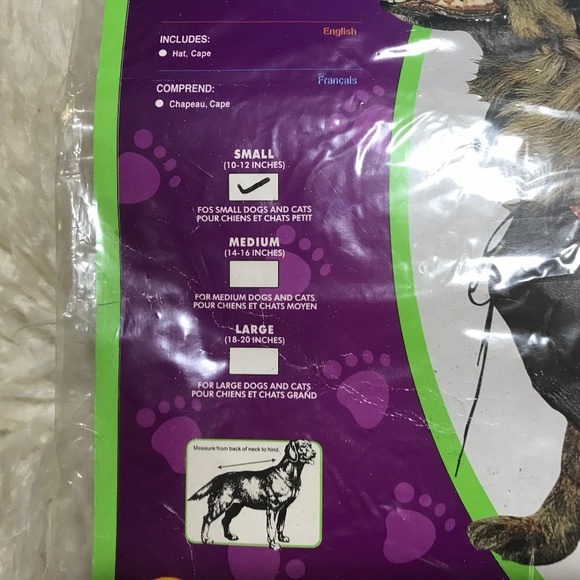 NWT Rubie's PIRATE dog costume small cape and hat - Picture 2 of 6